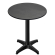 CPBL | HPL Compact Bistro Stehtisch | Ø 70 x 110 cm | + Ekstra vekt | Antrasitt / Svart