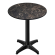 CPBL | HPL Compact Bistro Mesa Alta | Ø 60 x 110 cm | + Peso adicional | Mármol cappuccino / Negro