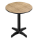 CPBL | HPL Compact Bistro Ståbord | Ø 70 x 110 cm | + Ekstra vægt | Eg / Sort