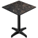 CPBL | HPL Compact Bistro Table | 70 x 70 x 110 cm | Pliable + Poids additionnel | Marbre Cappuccino