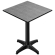 CPBL | HPL Compact Bistro Stehtisch | 70 x 70 x 110 cm | + Zusatzgewicht | Beton / Schwarz
