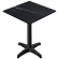 CPBL | HPL Compact Bistro Stół Wysoki | 60 x 60 x 110 cm | + Dodatkowy ciężar | Czarny Marmur / Czarny