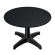 CPBL | Compact Loungetisch | Ø:H 60 x 42 cm | Schwarz / Aluminium | Klappbar | Zusatzgewicht