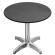 CPBL | HPL Bistro Table | Ø:H 70 x 78 cm | Anthracite / Aluminium | Foldable + additional weight | Round