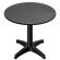 CPBL | HPL Bistro Table | Ø:H 60 x 78 cm | Anthracite / Aluminium Black | Foldable + additional weight | Round