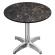 CPBL | HPL Bistro table | Ø:H 70 x 78 cm | Cappuccino marble / aluminium | Foldable + additional weight | Round