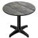 CPBL | HPL Bistro Table | Ø:H 70 x 78 cm | Rustic Pine / Aluminium | Foldable + additional weight | Round