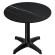 CPBL | HPL Bistro Table | Ø:H 70 x 78 cm | Sort Marmor / Aluminium Sort | Sammenklappeligt + ekstra vægt | Rundt