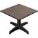 CPBL | Compact lounge table | B:D:H 70 x 70 x 42 cm | wenge / aluminium | fällbart | extra vikt