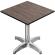 CPBL | HPL Bistro Table | W:D:H 70 x 70 x 78 cm | Wenge / Aluminium | Foldable + additional weight | Square