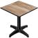 CPBL | HPL Bistro Table | W:D:H 70 x 70 x 78 cm | Sheesham / Aluminium | Foldable + additional weight | Square