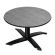 CPTG | Bistro Loungetisch | Ø:H 70 x 39 cm | Felsen / Aluminium Schwarz | Klappbar/ Zusatzgewicht