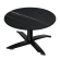 CPTG | Bistro Loungetisch | Ø:H 70 x 39 cm | Schwarz / Aluminium Schwarz | Klappbar/ Zusatzgewicht