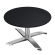 CPTG | Bistro Loungetisch | Ø:H 70 x 39 cm | Schwarz / Aluminium | Zusatzgewicht