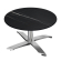 CPTG | Bistro Loungetisch | Ø:H 70 x 39 cm | Schwarz Marmor / Aluminium | Zusatzgewicht