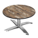 CPTG | Bistro Loungetisch | Ø:H 70 x 39 cm | Vintage Old / Aluminium | Zusatzgewicht