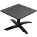 CPTG | Bistro Loungetisch | B:T:H 70 x 70 x 39 cm | Anthrazit / Aluminium Schwarz | Klappbar/ Zusatz