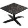 CPTG | Bistro lounge table | W:D:H 60 x 60 x 39 cm | Cappuccino marble / aluminium black | Foldable/ additional weight