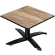 CPTG | Bistro Loungetisch | B:T:H 70 x 70 x 39 cm | Sheesham / Aluminium Schwarz | Klappbar/ Zusatzg
