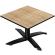 CPTG | Bistro-loungebord | B:D:H 60 x 60 x 39 cm | eg / aluminium sort | ekstra vægt