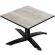 CPTG | Bistro salongbord | B:D:H 60 x 60 x 39 cm | Eik Hvit / Aluminium Svart | Ekstra vekt