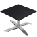 CPTG | Bistro Loungetisch | B:T:H 70 x 70 x 39 cm | Schwarz / Aluminium | Zusatzgewicht