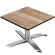 CPTG | Bistro Loungetisch | B:T:H 70 x 70 x 39 cm | Sheesham / Aluminium | Zusatzgewicht