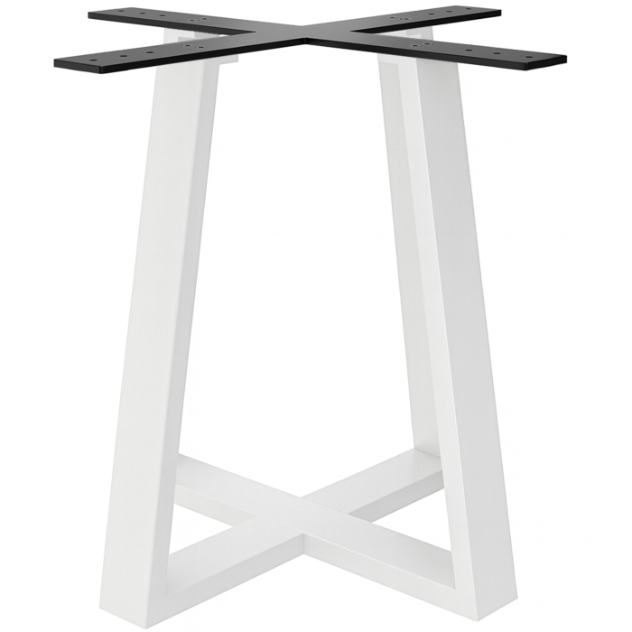 CROSS | Estructura de mesa bistró | Altura: 72 cm | Base: 48 x 48 cm | Blanco