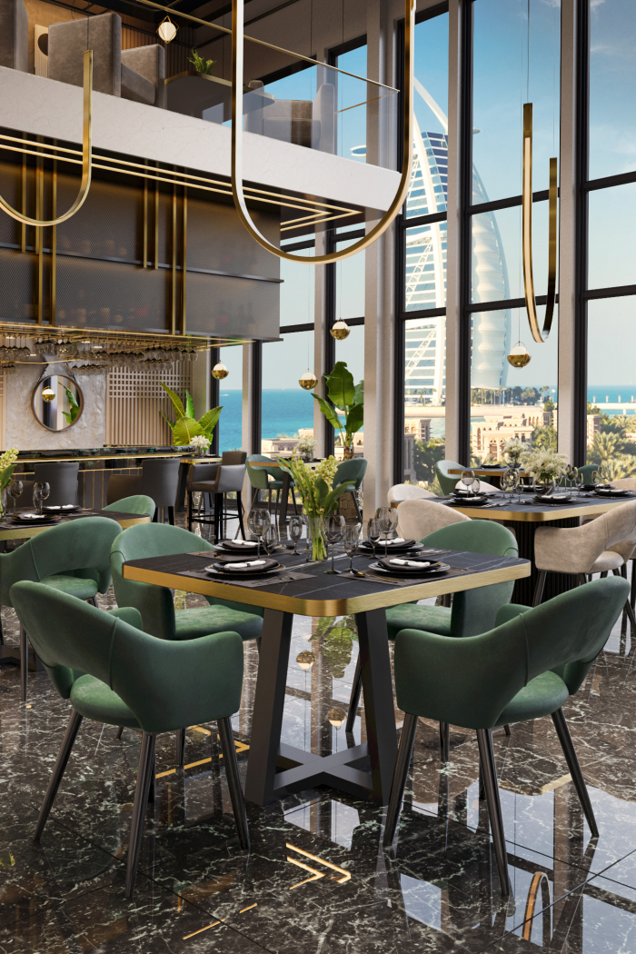 CROSS | Struttura tavolo bistro | Altezza: 72 cm | Base: 48 x 48 cm | Nero
