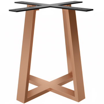 CROSS | Struttura tavolo bistro | Altezza: 72 cm | Base: 48 x 48 cm | Rame