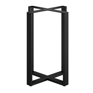 CROSS STRAIGHT | Bistro Tischgestell | Höhe: 72 cm | Fuß: 68 x 68 cm | Schwarz