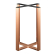CROSS STRAIGHT | Bistro Tischgestell | Höhe: 72 cm | Fuß: 48 x 48 cm | Kupfer