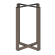 CROSS STRAIGHT | Bistro Tischgestell | Höhe: 72 cm | Fuß: 48 x 48 cm | Taupe