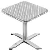 CT | Aluminium Bistro Tisch | B:T:H 60 x 60 x 77 cm | Quadratisch | Zusatzgewicht