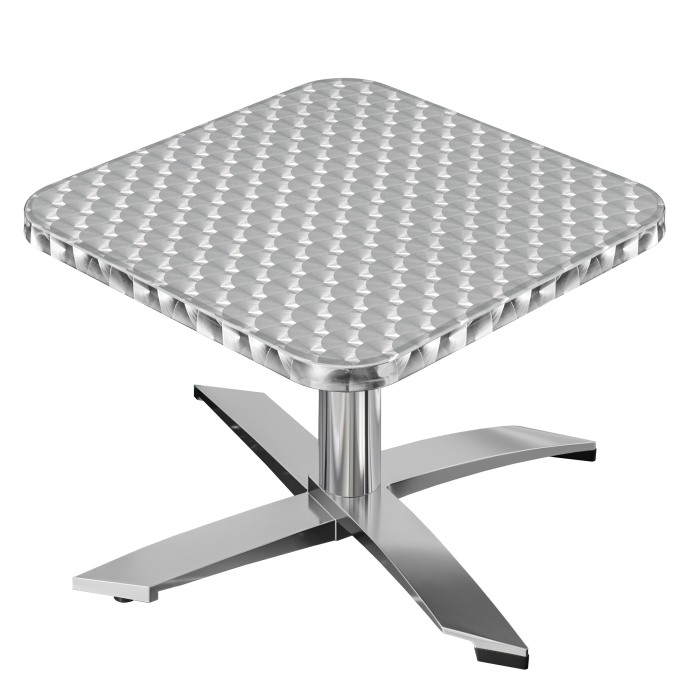 CT | Bistro Lounge Table | 60x60xH39cm | Rustfrit stål / Aluminium | Ekstra vægt