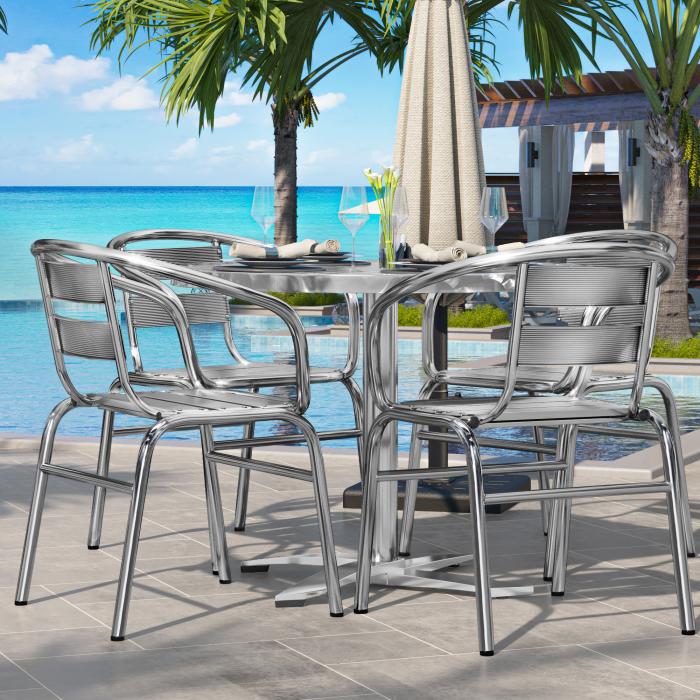CT | bistrobord | Ø60xH75cm | rustfritt stål / aluminium | ekstra vekt | Sammenleggbar CT | bistrobord | Ø60xH75cm | rustfritt stål / aluminium | ekstra vekt | Sammenleggbar