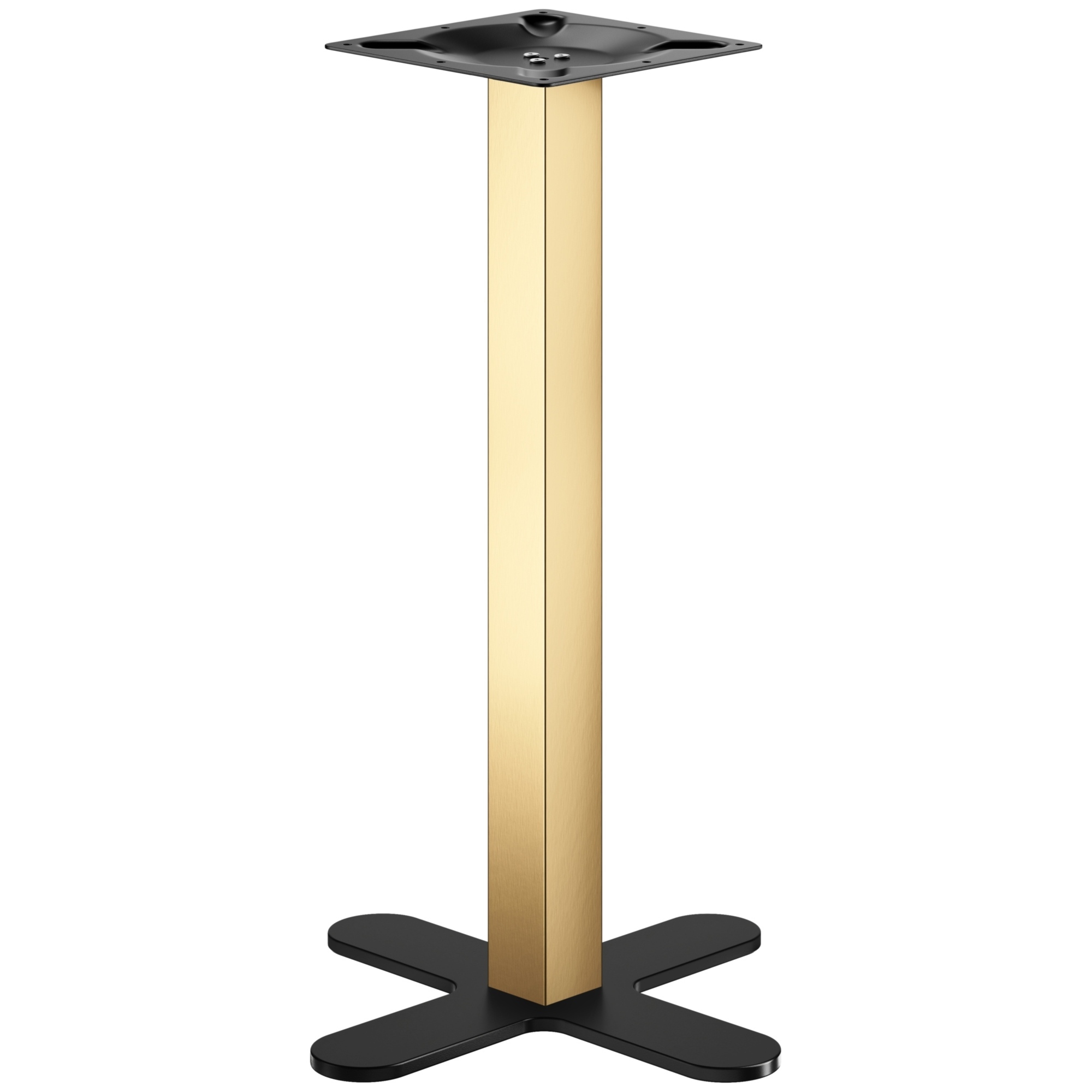 Produktbild von GGMMÖBEL Benicio Bistro Stehtischgestell – Alu Schwarz, Klappbar, Fuß Ø69 Cm, Höhe 109 Cm