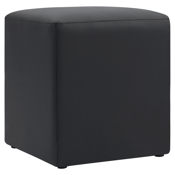 CUBO | Bistro Sitzwürfel | Schwarz | Leder