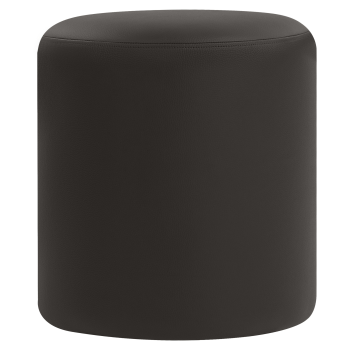 CUBO | Bistro Sitzwürfel | Braun | Leder | Ø 42 cm