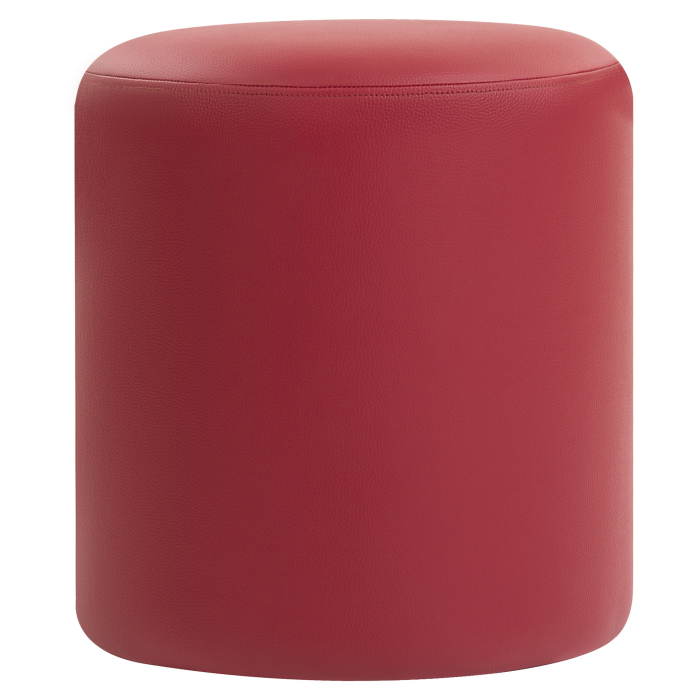 CUBO | Bistro Sitzwürfel | Rot | Leder | Ø 42 cm