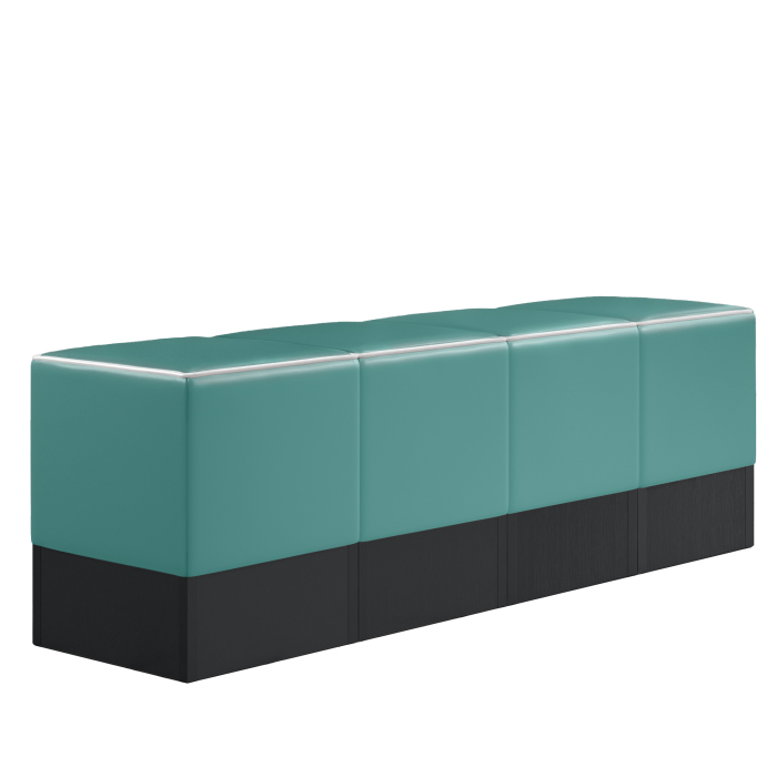 CUBO | Istuinkuutio Setti | Taupe | Nahka