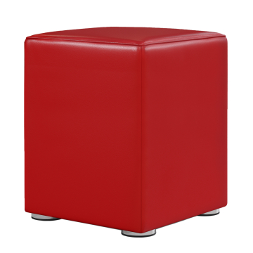 CUBO FULL | Bistro Sitzwürfel | Rot | Leder