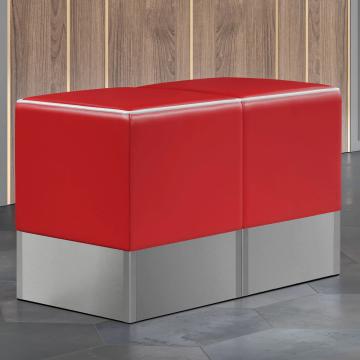 CUBO | Horeca Poef Set | Rood | Leer