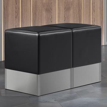 CUBO | Cube Seating Set | Black | Leather