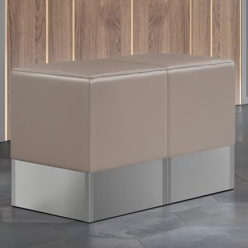 CUBO | Cube Seating Set | Taupe | Leather