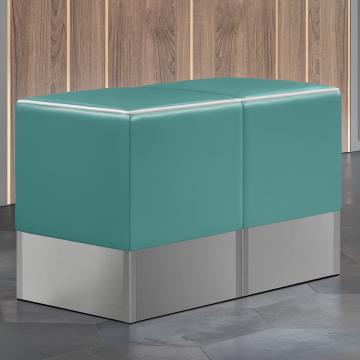 CUBO | Horeca Poef Set | Taupe | Leer