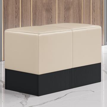 CUBO | Cube Seating Set | Cream | Leather