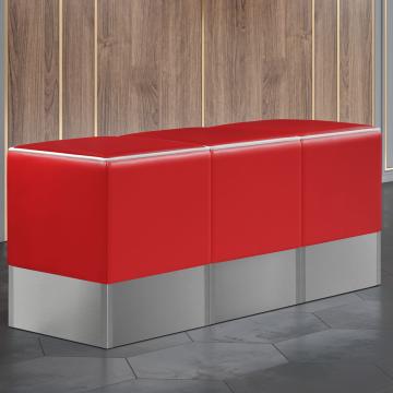 CUBO | Cube Seating Set | Red | Leather