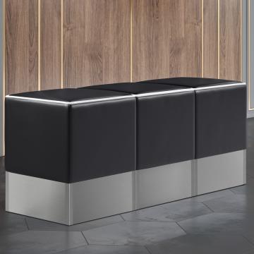 CUBO | Cube Seating Set | Black | Leather