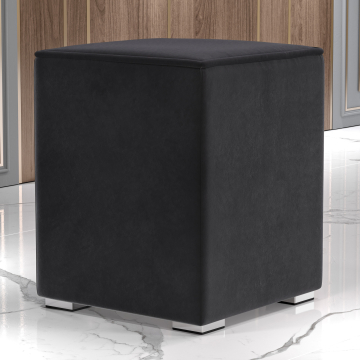 CUBO FULL | Bistro Sitzwürfel | 45x45cm | Samt | Schwarz